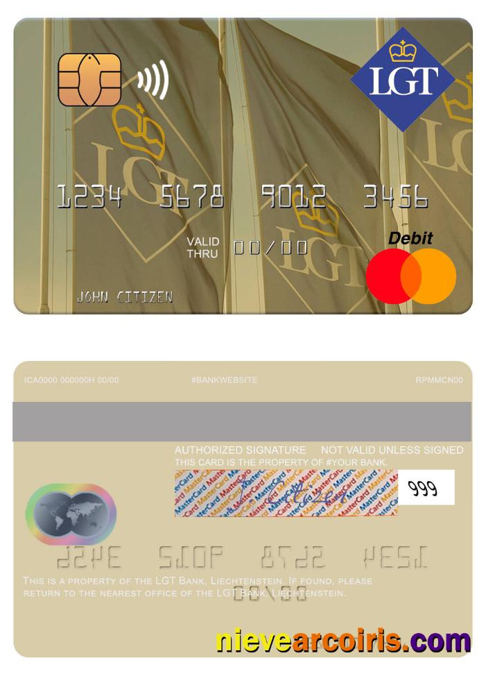 Liechtenstein LGT Bank mastercard
